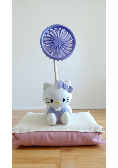 Hello Kity Masa Üzeri Fan Usbli Kablosusuz Çalışma 20 Cm
