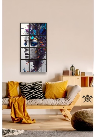 12 Parça Renkli Güzel Kadın Çerçeve Görünümlü Mdf Tablo Duvar Süsü Hediyelik Eşya 45cm X 85cm Renkli - 602507761 Renkli 12 Parça Renkli Güzel Kadın Çerçeve Görünümlü Mdf Tablo Duvar Süsü Hediyelik Eşya 45cm X 85cm Renkli - 602507761 Renkli