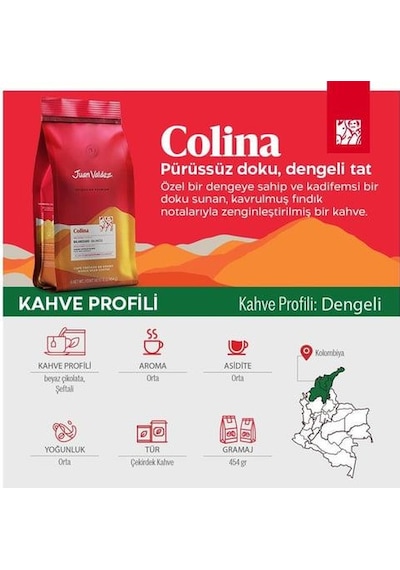 Juan Valdez Colina Öğütülmüş Kahve 250gr Filtre