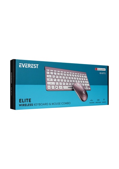 Everest KB-BT72 Elite Rose Gold Ultra Ince Kablosuz Q Klavye + Mouse Set Everest KB-BT72 Elite Rose Gold Ultra Ince Kablosuz Q Klavye + Mouse Set
