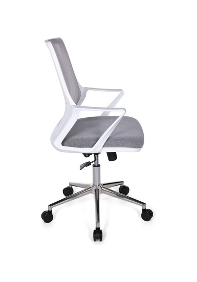 Ofisbazaar Alf Beyaz Fileli Çalışma Koltuğu Ergonomik Şef Ve Toplantı Koltuğu Gri Gri