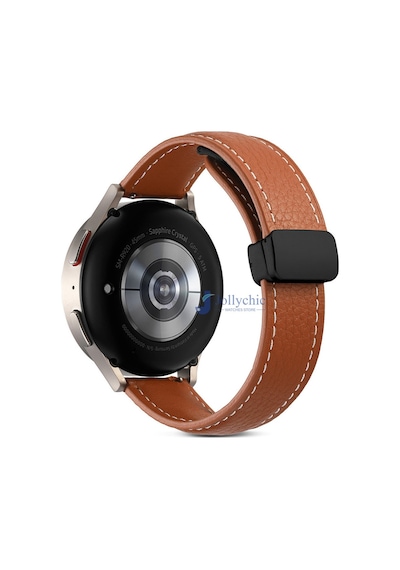 Huawei Watch Honor Magic 2 Gt2 Gt3 42mm Kordon Magnetli Pu Deri Kordon 20mm