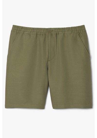 Lacoste Mens Reguler Fit Linen Blend Shorts Erkek Keten Şort Haki