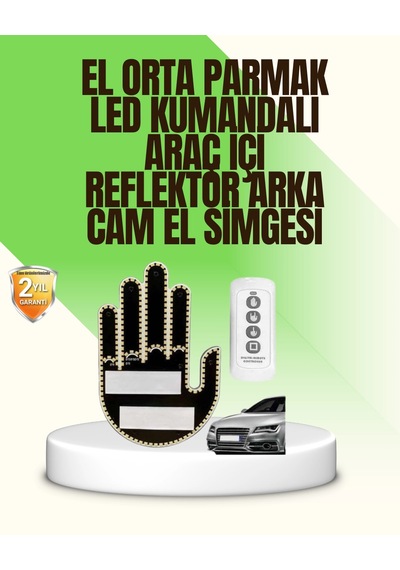 Uzaktan Kumandalı Led El Park Uyarı Cihazı Suya Dayanıklı Enerji Tasarruflu Çok Renkli