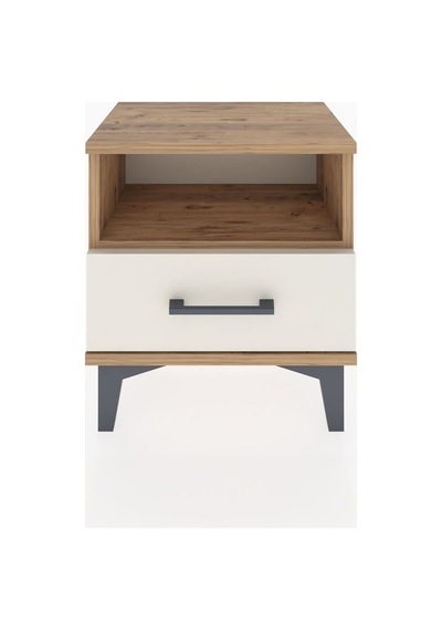 Arges Komodin Tek Raflı Tek Çekmeceli 44x30x48 Çam-aytaşı Çam