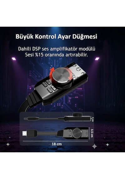 Midex Gm-pro-stb Gaming 7.1 Ses Kartı Ve Mikrofon Seti Canlı Yayın Lol Pubg