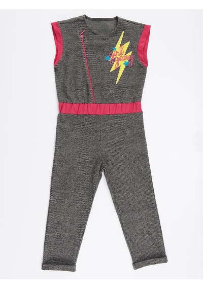 Denokids Mushi Girl Gang Kız Çocuk Salopet Çok Renkli