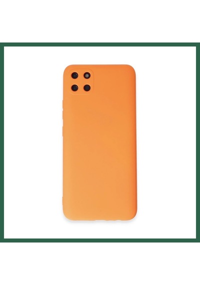 Bezos Realme C11 Kılıf Nano İçi Kadife Silikon - Turuncu Bzs01