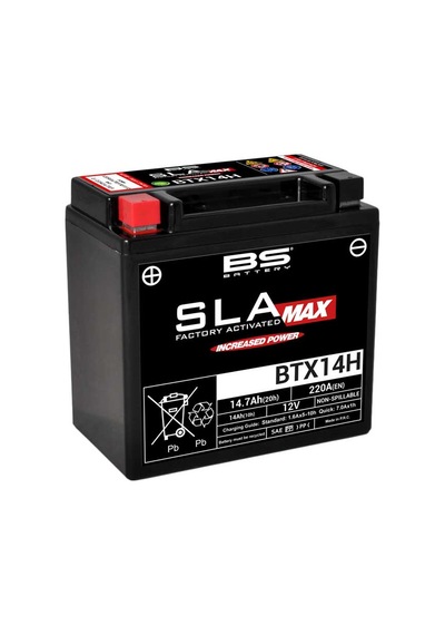 Bs Battery Btx14h (sla Max) Motosiklet Akü