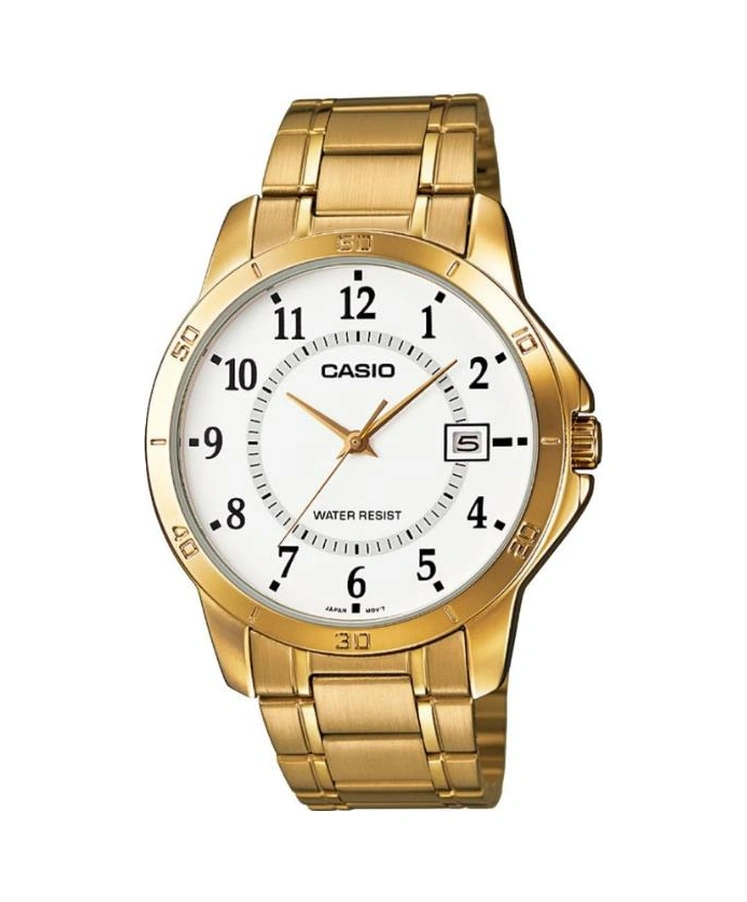 Casio Mtp-v004g-7budf Erkek Kol Saati Altın