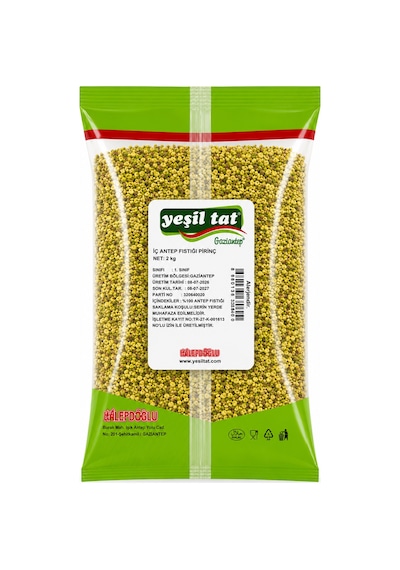 Yeşil Tat Antep Fıstık Kırılmış Sarı 2 Kg