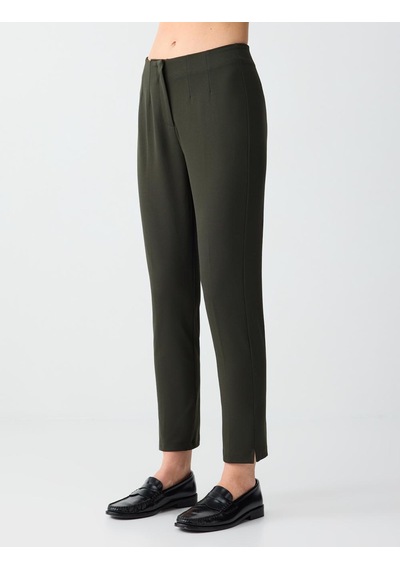 Jimmy Key Jimmy Key Haki Yüksek Bel Normal Paça Örme Pantolon 6sw186515312