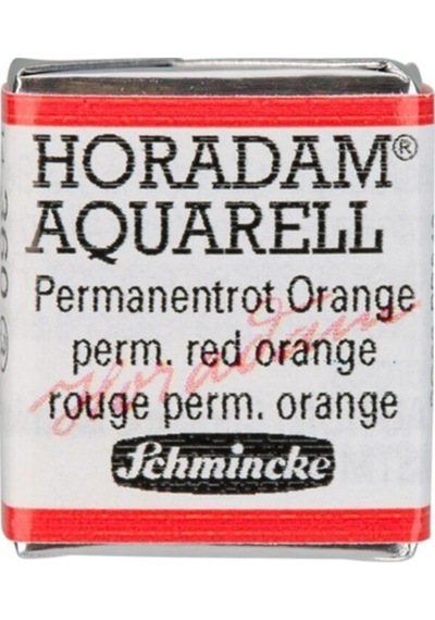 Schmincke Horadam Aquarell Artist Sulu Boya Permanent Red Orange Yarım Tablet