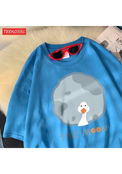 Noıssey Urban Pop Graphic Kadın Tişört Koleksiyonukod 5230 Bebe Mavi