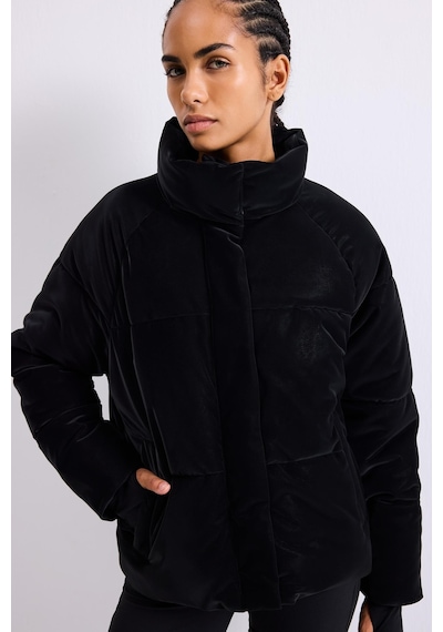 Defacto Regular Fit Dik Yaka Şişme Suni Deri Mont H1663ax26aubk81 Siyah-bk81