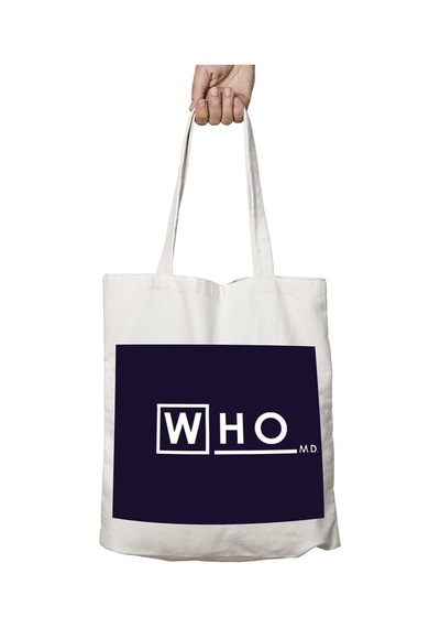 Art Hediye Who Md Doctor House Md Mashup Mugs İki Tarafı Kalıcı Baskılı Yıkanabilir Okul Plaj Omuz Bez Çantası Çok Renkli