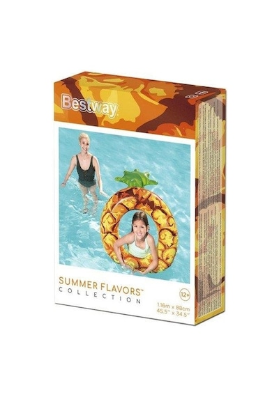 Renkli Ananas Desenli Deniz Simit Bestway - 36121 -ananas Lisinya Çok Renkli