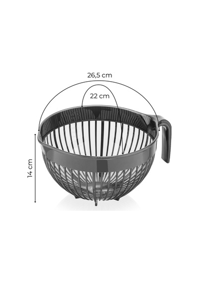Linea Pirinç Süzgeci 3 Litre Antrasit Antrasit