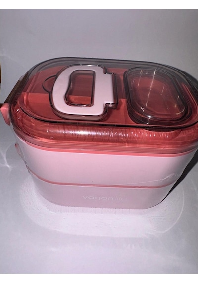 Vagon Çelik Lunch Box 1000 Ml Xc-7081 Pembe Pembe