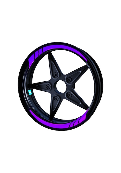 Moto GP Patlıcan Moru İç Jant Şeridi Sticker Çınar Extreme