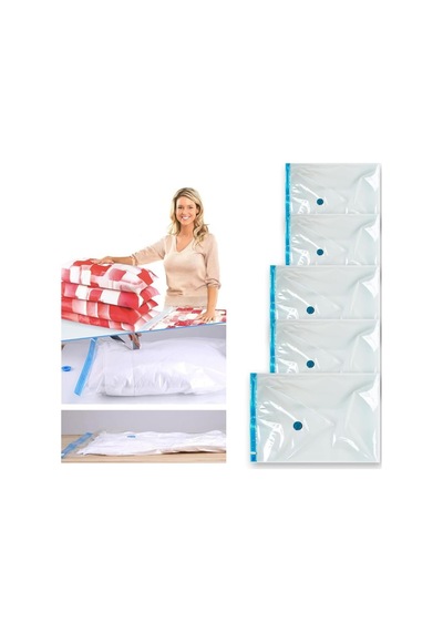 Vakumlu Hurç Poşet Setleri, Her Kullanıma Uygun 3 Parça 2 Adet 80x100 Cm, 1 Adet 100x130 Cm