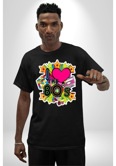 80leri Seviyorum Kaset Ve Özel Hediye Pamuklu Bisiklet Yaka Unisex Oversize Boyfriend Dijital Baskılı Siyah T-shirt Siyah 80leri Seviyorum Kaset Ve Özel Hediye Pamuklu Bisiklet Yaka Unisex Oversize Boyfriend Dijital Baskılı Siyah T-shirt Siyah