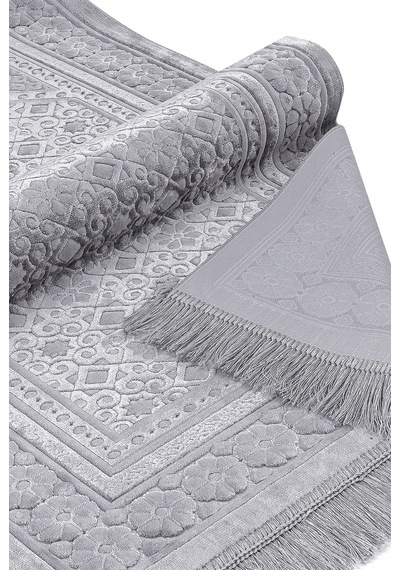 Kadife Seccade İnci Velvet Pearl - Gri Gri