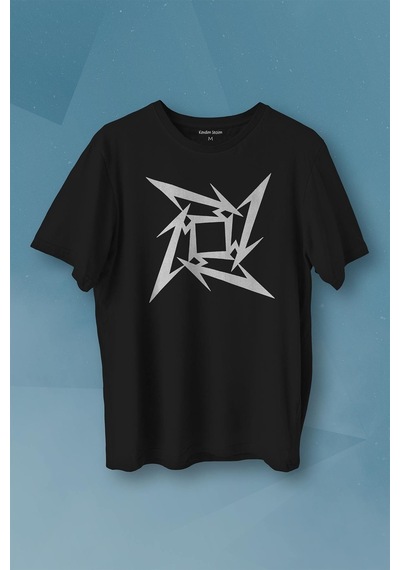 Metallica Logo Metal Baskılı Tişört Unisex T-shirt 001