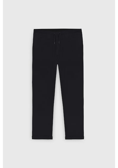 Ac&Co / Altınyıldız Classics Slim Fit Dar Kesim Beli Bağlamalı Yan Cepli Erkek Pantolon - Siyah