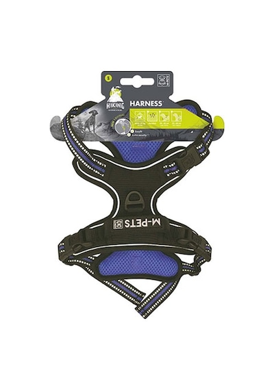 M-pets Hiking Reflektörlü Köpek Göğüs Tasması Mavi Small 35-60 Cm 244-58020.01 Çok Renkli