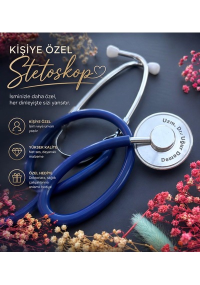 Kişiye Özel Stetoskop Mavi