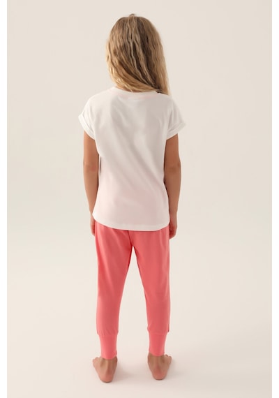 U.s. Polo Assn Kız Çocuk Krem Pijama Takımı 5274-43268 Krem