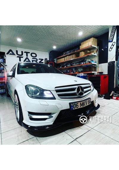 Kit Garaj W204 C180 Makyajlı Ön Ek Plastik Boyalı