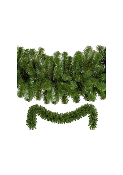 Yeşil Garland Yeşil Çam Dalı Yılbaşı Süsleri Vıp 2.50 Metre 22 Cm Çap Green Garland Decor Christmas Diğer