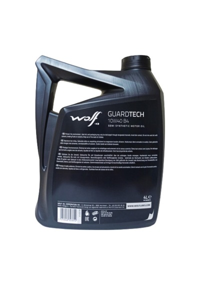 Wolf Guardtech 10w40 B4 4 Litre Dizel,benzinli,lpg Li Araçlar Için