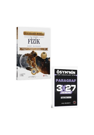 2027 Bilgisarmal 2027 Üniversiteye Hazırlık Fizik İlk Aşama Maarif Model Soru Bankası+ Evp Akademi Paragraf