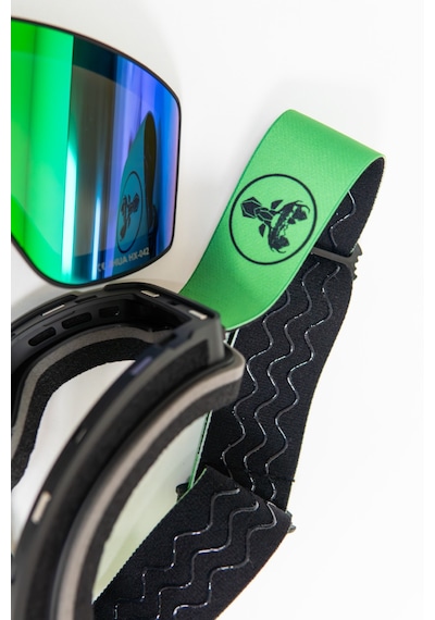 Profesyonel Kayak / Snowboard Gözlüğü Mıknatıslı Model Yeşil
