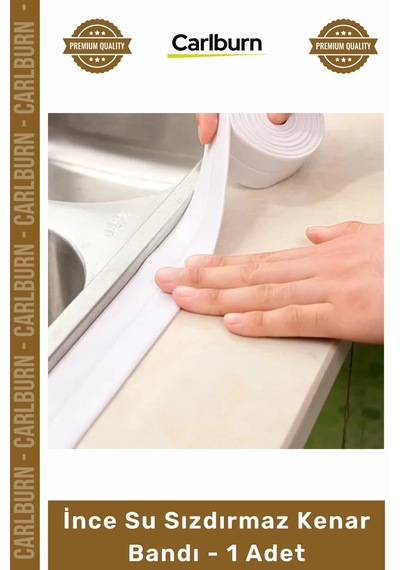 Bant Mutfak Banyo Lavabo Ocak Kenarı Kendinden Yapışkanlı Esnek İnce Su Sızdırmaz Kenar Bandı - 1 A