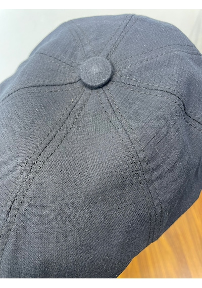 Hamze Peaky Blinders Tommy Shelby Model Keten Kasket Şapka Siyah