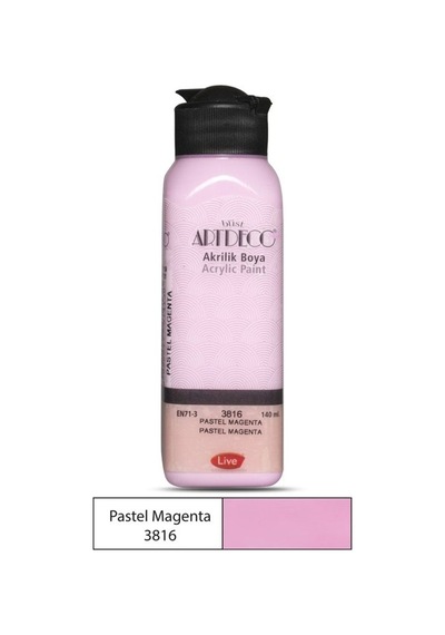 Artdeco Akrilik Boya Pastel 140 Ml Pastel Magenta 3816 Çok Renkli
