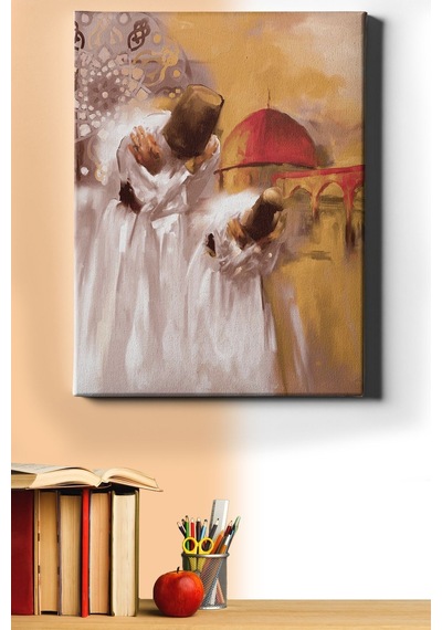 Webstyle Sayılarla Boyama Seti Kasnaklı Semazen Selamı 50 X 65 Cm