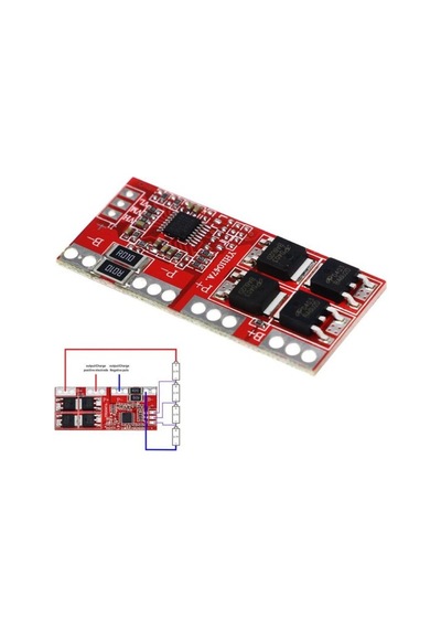 Robotdiyarı-4S 30A 14.8V Lityum 18650 Bms Batarya Pil Şarj Koruma Devresi