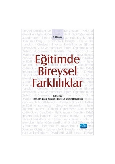 Eğitimde Bireysel Farklılıklar- Nobel Akademik Yayıncılık