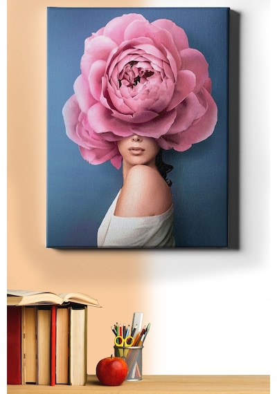 Webstyle Sayılarla Boyama Seti Kasnaklı Çiçek Kadın 23 50 X 65 Cm