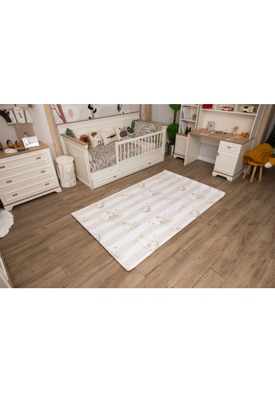 Oggia Sleepy Bear Premium Oyun Matı 140x230 CM 15 MM Darbe Emici, Isı Yalıtımlı, Çift Yönlü Halısı
