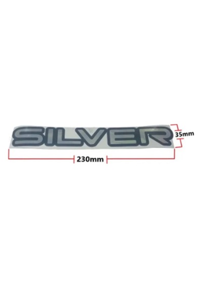 Arka Bagaj Etiket Çıkartması Sılver Yazı 230x35mm Ford Connect