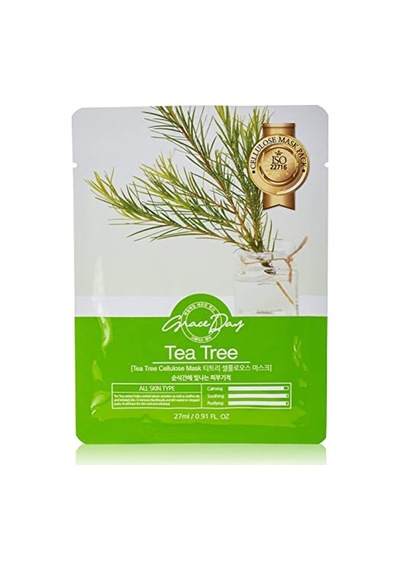 Problemli Ciltler Için Çay Ağacı Yağı İçeren Selüloz Maske Tea Tree Mask 8809446653175, One Size
