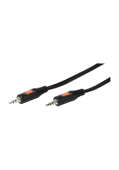 Vıvanco 41044 5/10-N 2X3,5 Jack 1,5M Aux Ses Kablosu Siyah VIV-41044