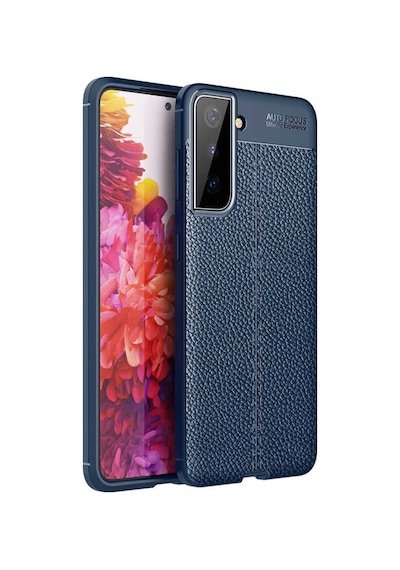 Samsung Uyumlu Galaxy S21 Kılıf Deri Tarzı Niss Silikon Case