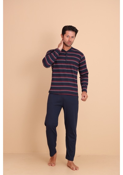 Redline Brink Regular Siyah Erkek Uzun Kol Pijama Takımı Mor Redline Brink Regular Siyah Erkek Uzun Kol Pijama Takımı Mor